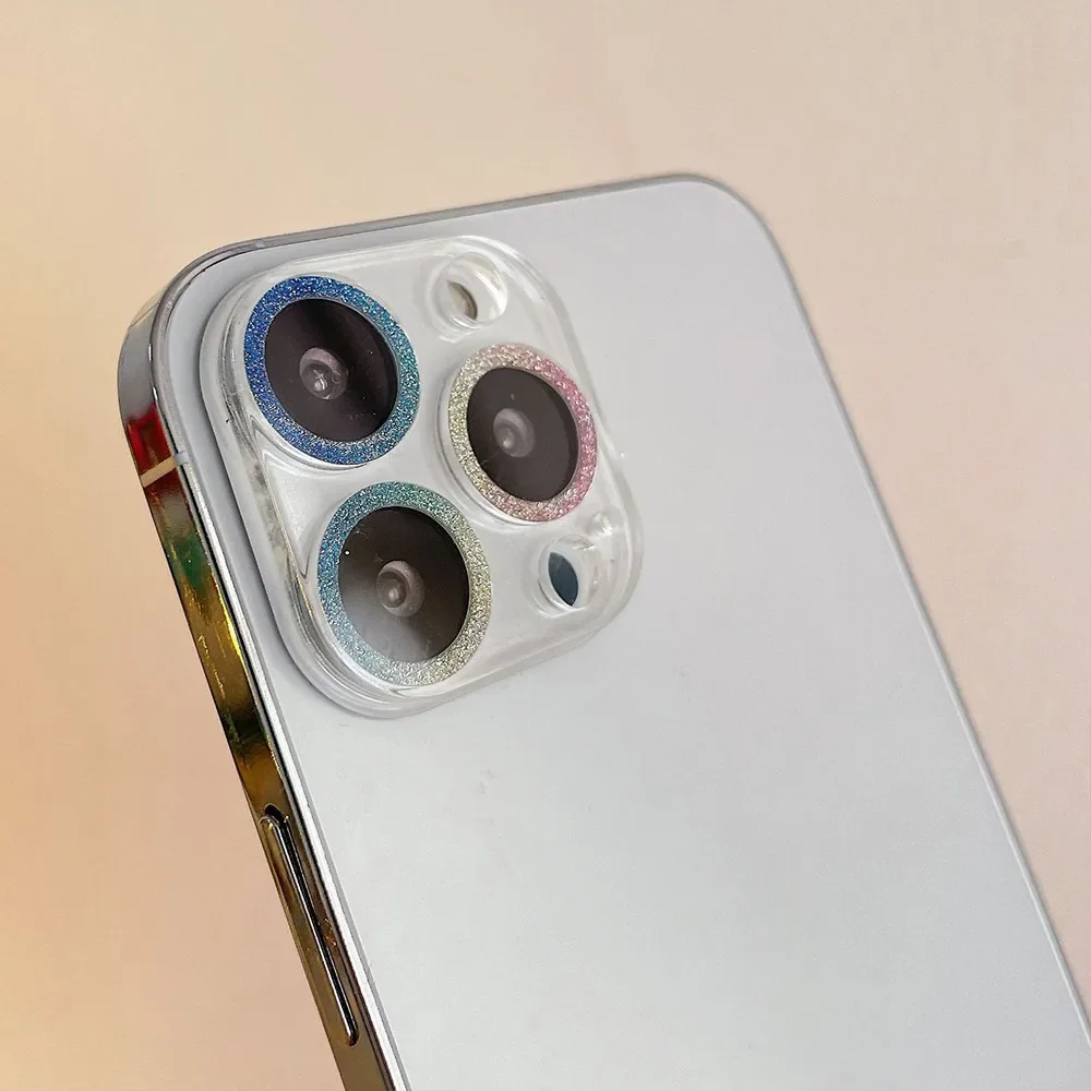 Funda transparente para cámara trasera estrellada para Iphone 15 16Pro Max Aifon 16Pro, Protector de lente trasera, Funda con anillo - imagen 3