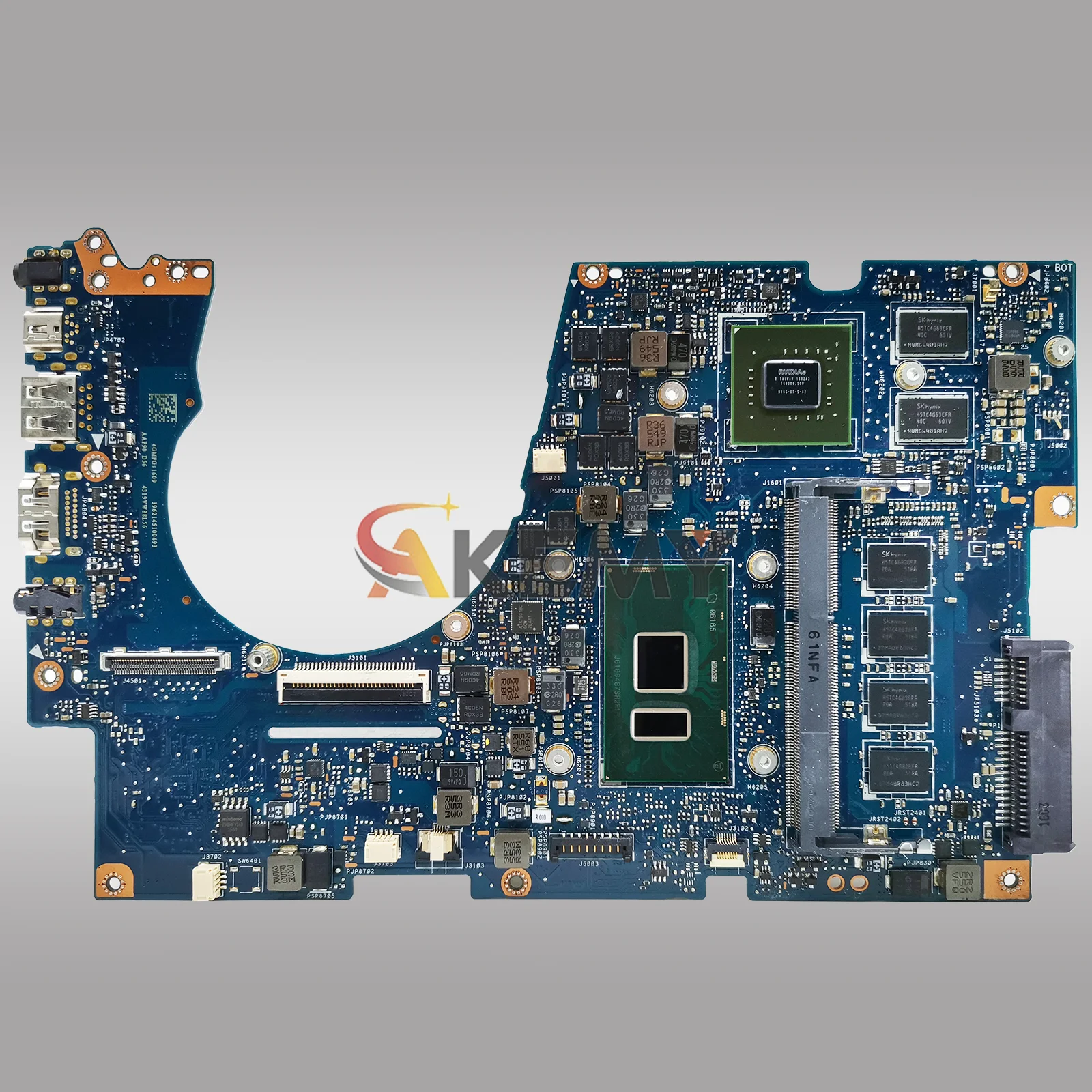 Placa base para ordenador portátil UX303UB para ASUS ZenBook UX303U BX303U U303UB U303UA U3000 UX303UB con CPU I3 I5 I7 100% pruebas OK - imagen 3