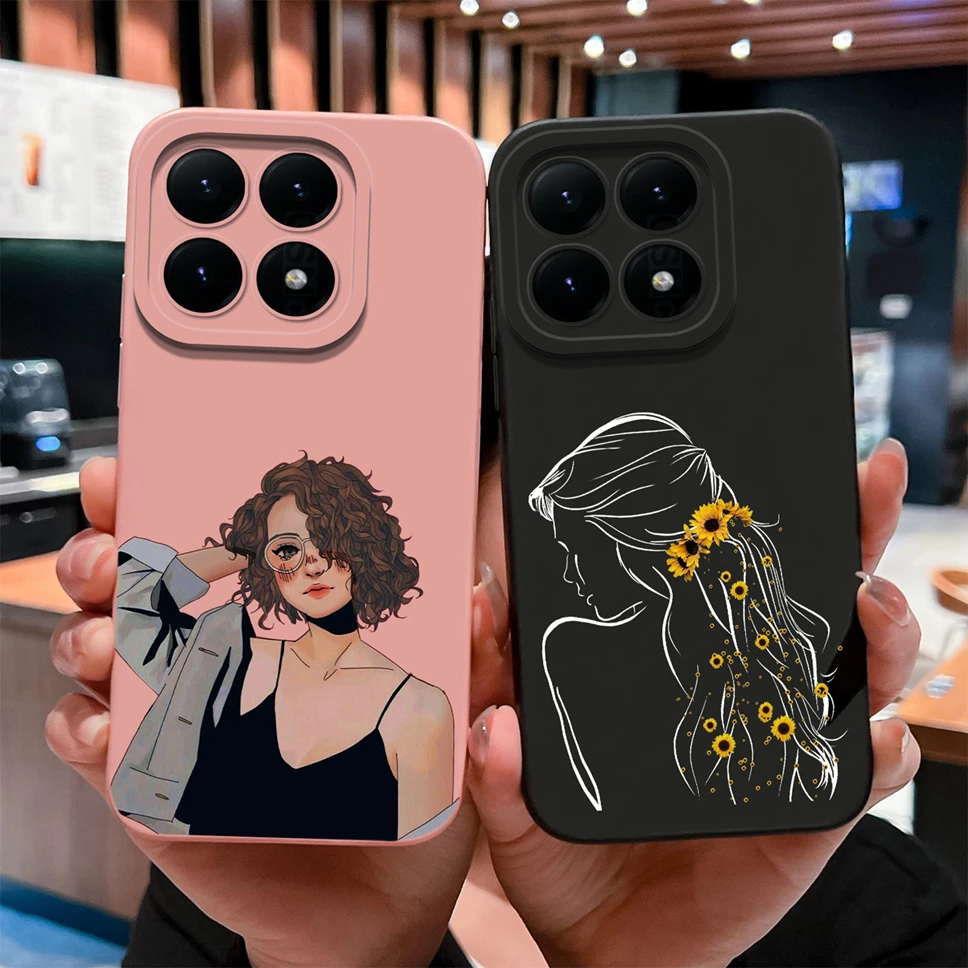 Funda para Xiaomi 15T 15T Pro, bonitos diseños de mariposas, carcasa de teléfono de silicona líquida suave y suave para Xiaomi 15 T, funda ligera - imagen 3