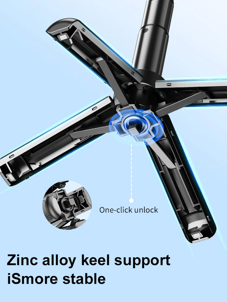Nueva actualización de palo de Selfie de bolsillo, soporte de cuatro esquinas con control remoto Bluetooth recargable, soporte plegable para teléfono para iPhone y Android - imagen 4