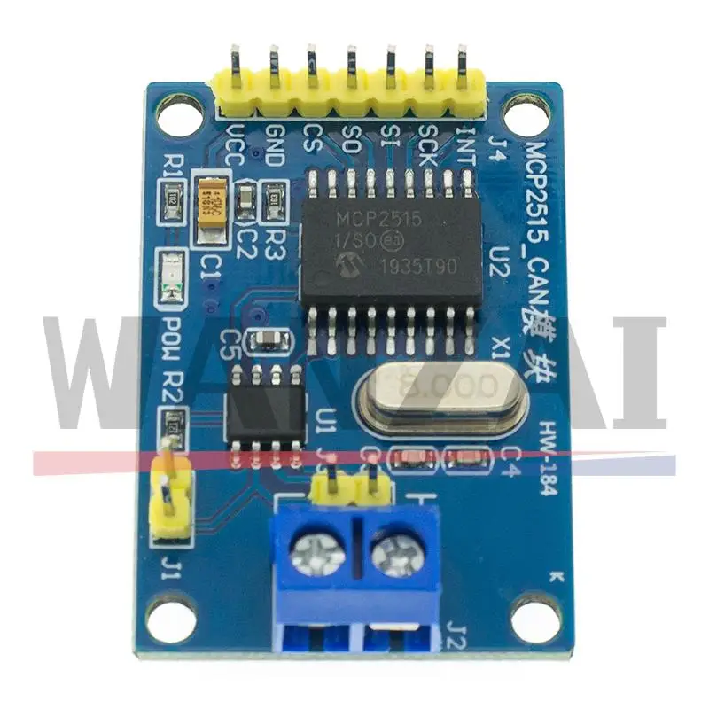 Módulo de Bus CAN MCP2515, receptor SPI TJA1050 para controlador ARM 51 MCU - imagen 2