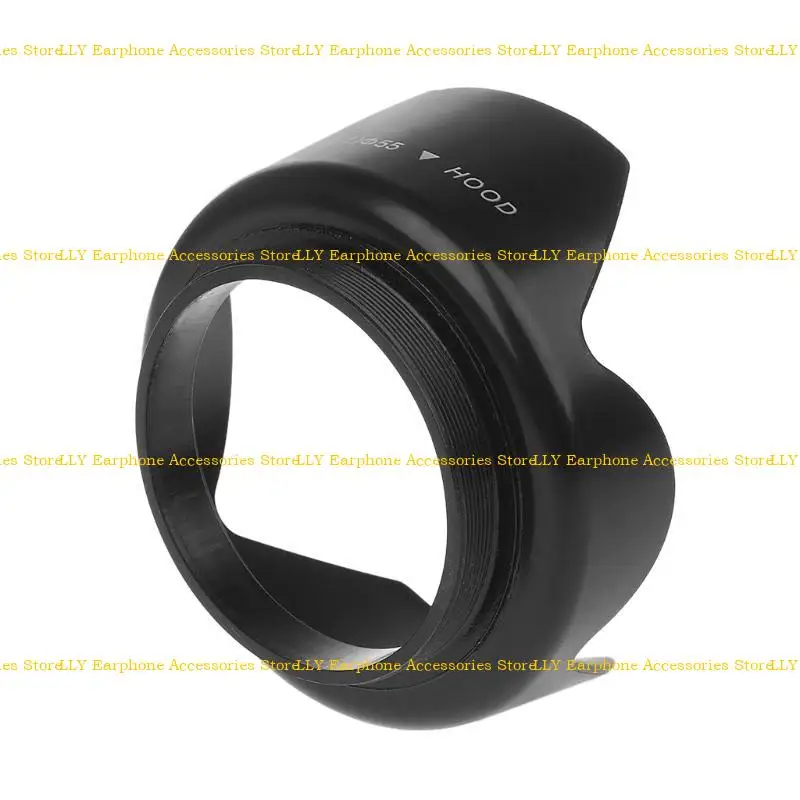 462e Capucha lente pétal flores atornilladas 55 mm para cámara DSLR - imagen 5