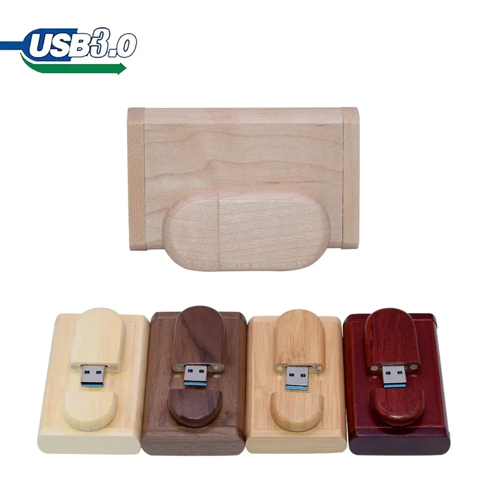 50 unids/lote unidad Flash USB de alta velocidad 3,0 Pendrive de madera 4GB 8GB 16GB 32GB Pen Drive 128G 64G U disco regalo de boda memoria con logotipo gratis - imagen 5