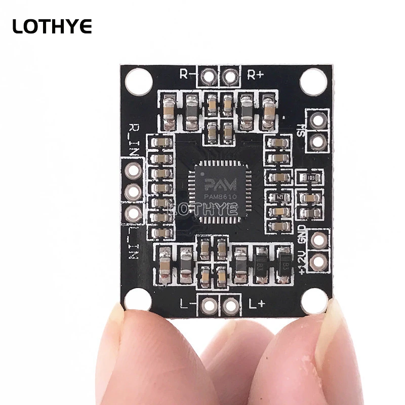 PAM8610 Mini placa amplificadora de potencia de Audio 15W + 15W 2,0 canales DC 7V-15V Clase D AMP amplificadores digitales para altavoz sonido DIY - imagen 2