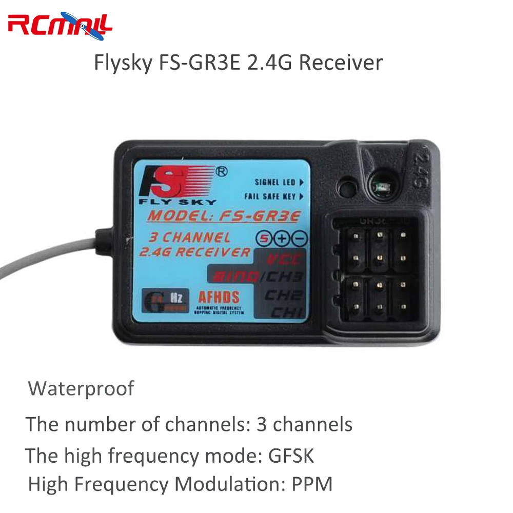 FlySky FS-GR3E Receptor impermeable 3 canales 2,4 GHz CC 4,0-6,5 V para FS-GT3B FS-GT3C FS-GT2B FS-GT2G FS-GT2F FS-GT2E FS-GT2 - imagen 3