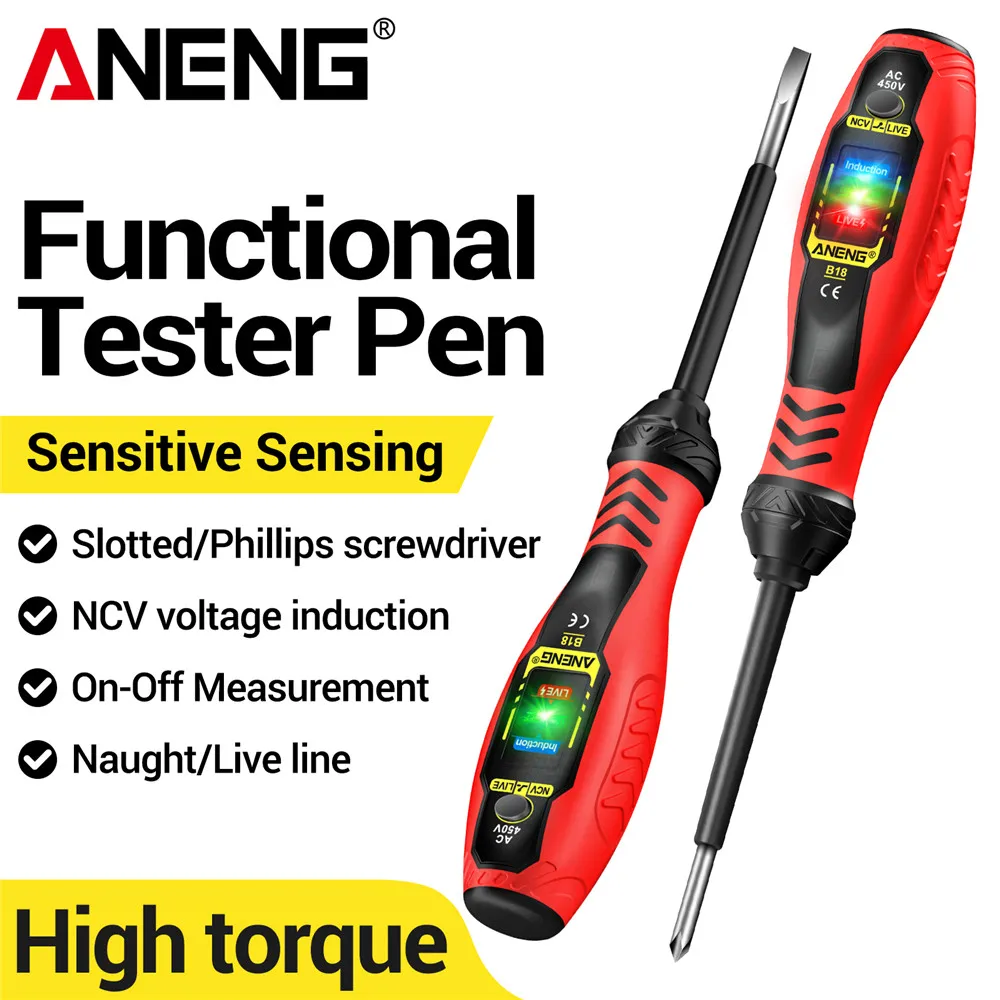 ANENG SZ202 Digital Multimeter Tester Voltage/Resistance+B18 Destacar Voltage Test Pen NCV Voltage Induction Multi-functional Professional Electrician Detector Tools Set - imagen 3