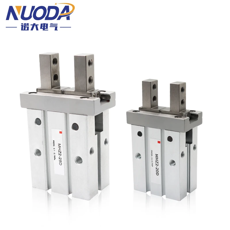 Pinza paralela neumática de aire tipo SMC MHZ2-10D MHZ2-16D MHZ2-20D MHZ2-25D 32D 40D S C abrazaderas de aluminio cilindro de dedo - imagen 2