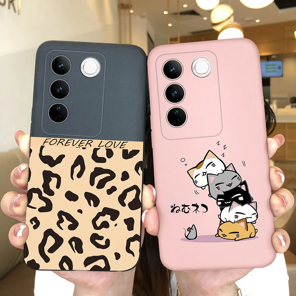 Funda de teléfono divertida para VIVO V27E V27 V27Pro 5G, carcasa protectora de silicona con múltiples dibujos animados para VIVOV27 V27 E V 27 Pro - imagen 3