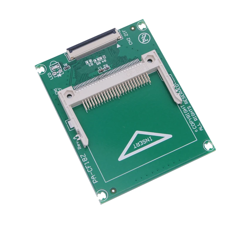 Convertidor elevador CF a CE/ZIF de 40 pines con 2 cables CF, adaptador de tarjeta de memoria Flash compacto para accesorio de juego de disco duro portátil de 1,8 pulgadas - imagen 2