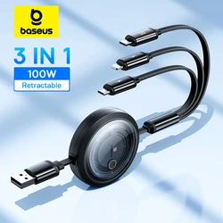 Baseus Cable Retráctil USB-C 100W Carga Rápida