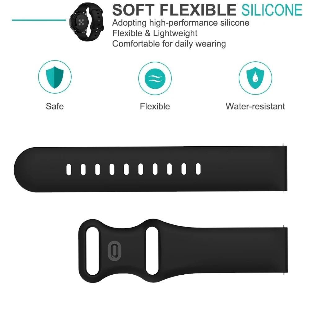 Correa de reloj suave para mujer, pulsera deportiva de silicona para Polar Ignite 3 2, Vantage V3 M M2 /Grit X Pro, 20mm, 22mm - imagen 3