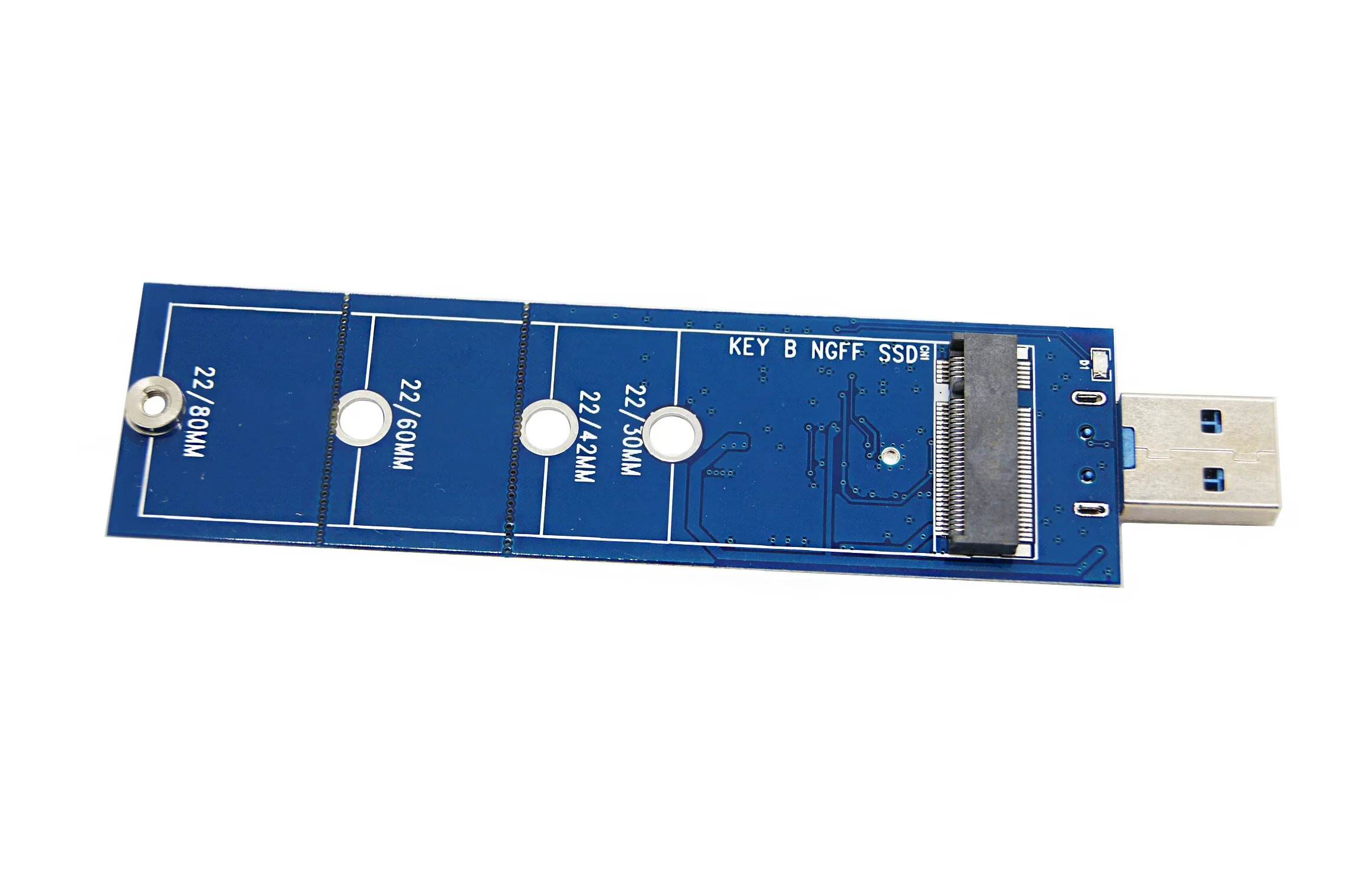 Tarjeta de expansión NGFF M.2 SSD unidad de estado sólido a USB3.0 Bkey Sata USB3 5Gbps adaptador elevador tarjeta Convertidor Chip Asmedia ASM1153e - imagen 4