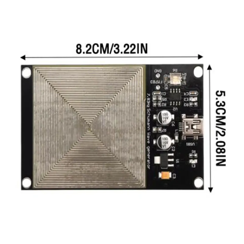 Generador de ondas Schumann de 7,83 Hz, generador de pulsos de frecuencia ultrabaja, resonador de audio para mejorar el sueño del sonido con cable MiNi USB - imagen 5