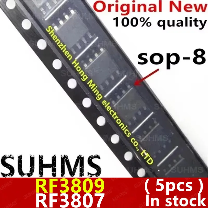 (5 piezas) 100% nuevo RF3807 RF3809 RF3807TR RF3809TR sop-8
