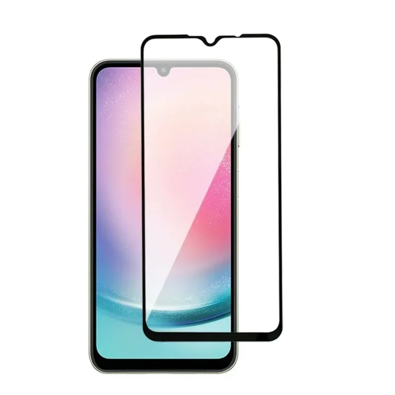 3 uds vidrio templado para Samsung A56 A55 A54 A53 A35 A34 A25 A24 A15 A14 A05 A04 A22 A71 A51 Protector de pantalla de cubierta completa curvada - imagen 2