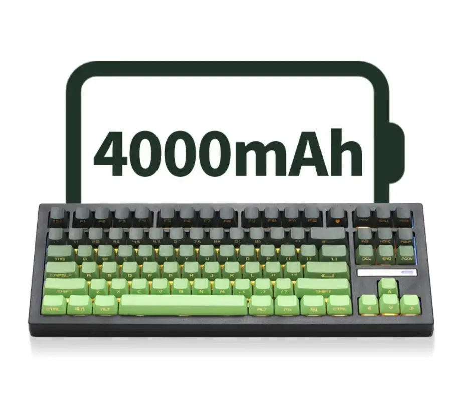 Zuohe Zh870 Teclado mecánico inalámbrico tres modos personalizado Keycap Rgb Mahjong sonido electrónico deportes teclado de juego de oficina - imagen 2