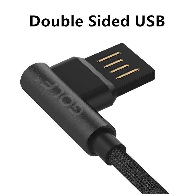 Cable USB doble de ángulo recto de 90 grados para iPhone X XR XS 11 12 13 14 Pro Max 7 8 Plus, Cables trenzados para juegos de teléfono de carga rápida - imagen 4