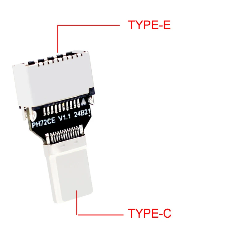 Adaptador de Panel frontal de USB-C de 20Gbps, convertidor USB3.2 tipo C macho a tipo E para expansión de placa base de ordenador - imagen 3