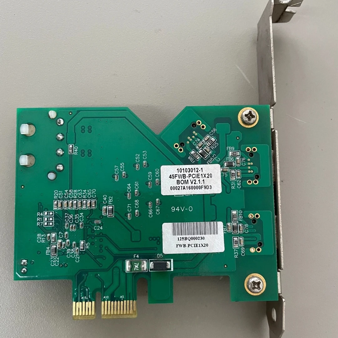 FWB-PCIE1x20 Rev.2.1 1394b Industrial Camera Acquisition Card - imagen 2