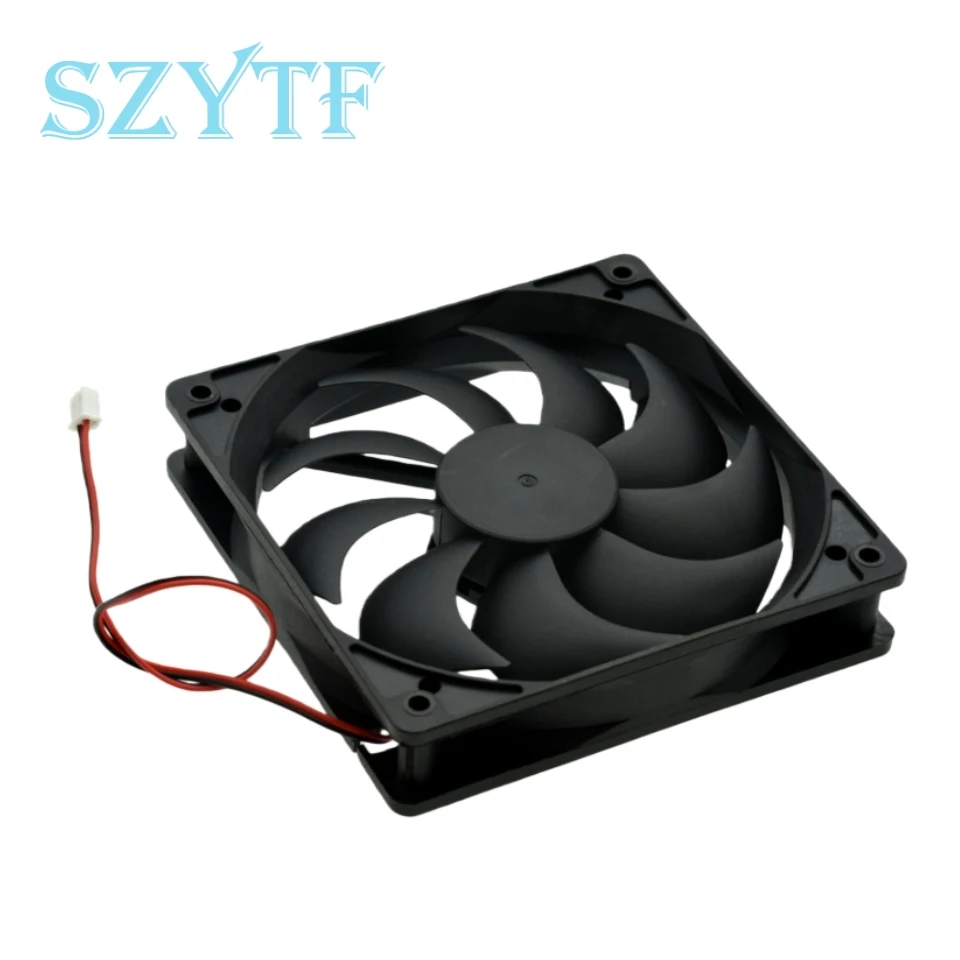 12025 120x120x25mm 12V ventilador CC sin escobillas de 2 cables, ventilador de refrigeración Axial para fuente de alimentación de servidor de caja de PC - imagen 5