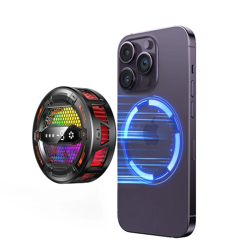 Enfriador de teléfono con Clip magnético Semiconductor K31 con pantalla Digital, luces RGB de temperatura, Compatible con Iphone, Samsung, Xiaomi