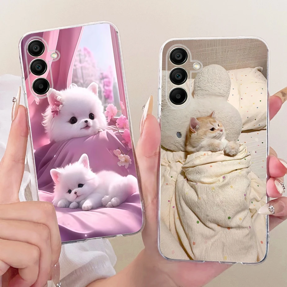 Para Samsung Galaxy A55 funda A15 A25 A35 funda de teléfono pintada con flores coloridas para Samsung A15 A 55 Galaxy A25 A35 funda suave - imagen 2