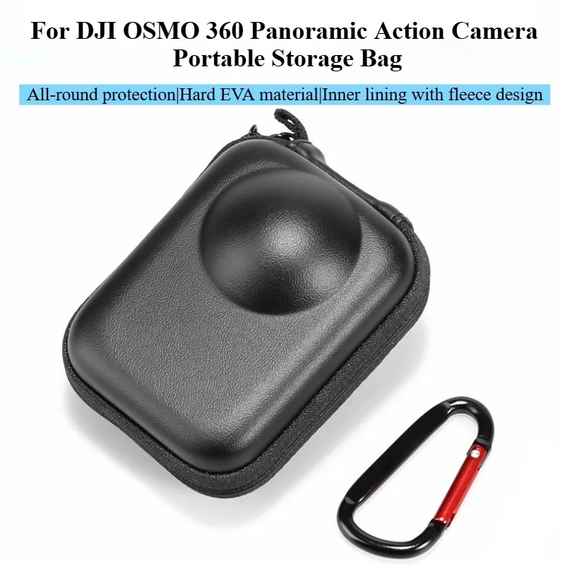 Mini estuche de almacenamiento para DJI Osmo 360, Estuche de transporte de viaje, bolsa de protección antiarañazos y absorción de impacto, accesorios para Cámara de Acción - imagen 2