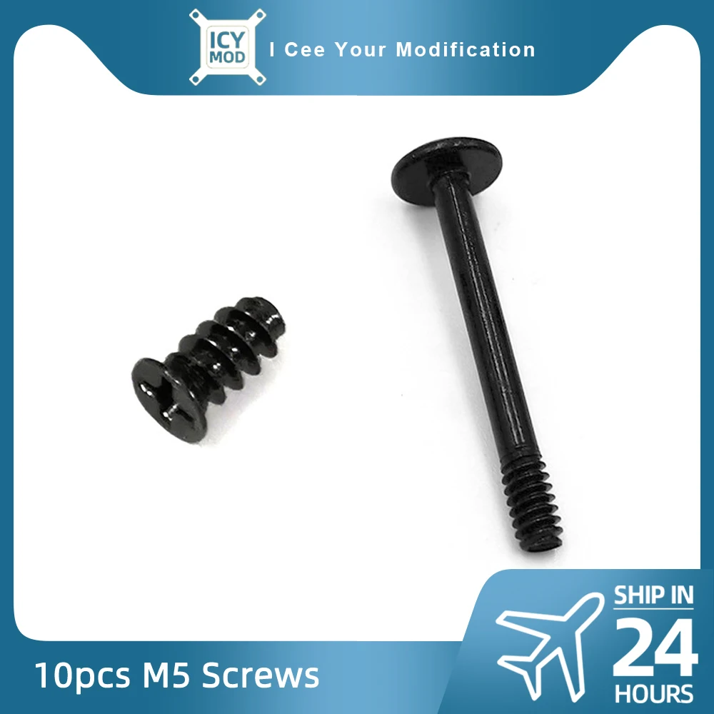 Piezas de ventilador de ordenador de 10 M5, cabeza plana, tornillo corto autorroscante, refrigeración por agua, tornillo largo, caja de 30mm, compartimento para fuente de alimentación - imagen 2