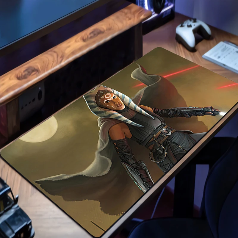Alfombrilla de ratón para juegos, alfombrilla para teclado en casa, s-star w-wars Ahsoka Tano, alfombra clásica para oficina, alfombrilla para ratón portátil, accesorios, alfombrilla de escritorio - imagen 3