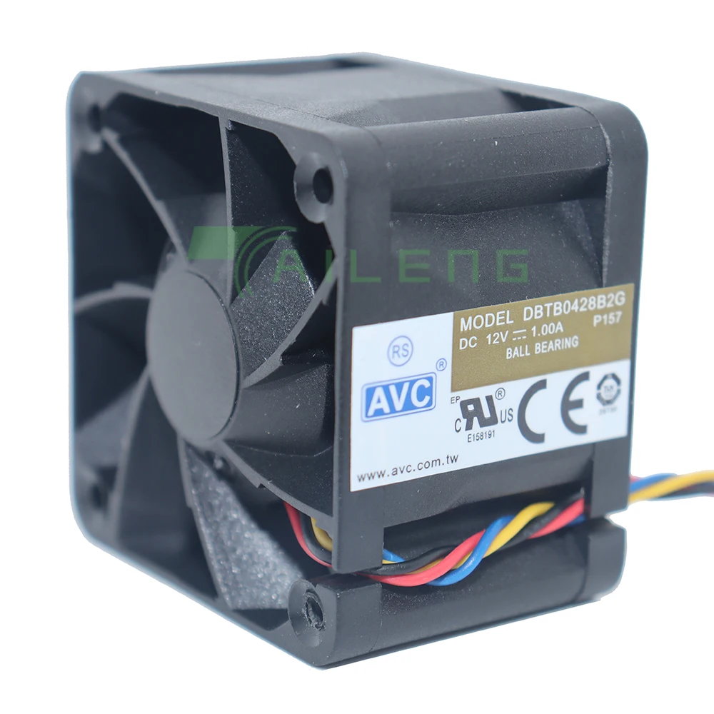 Nuevo ventilador de refrigeración potente de 40MM para AVC 4028 12V 1A DBTB0428B2G ventiladores de servidor de alta velocidad 40*40*28mm rodamiento de bolas doble 4 cables 4 pines