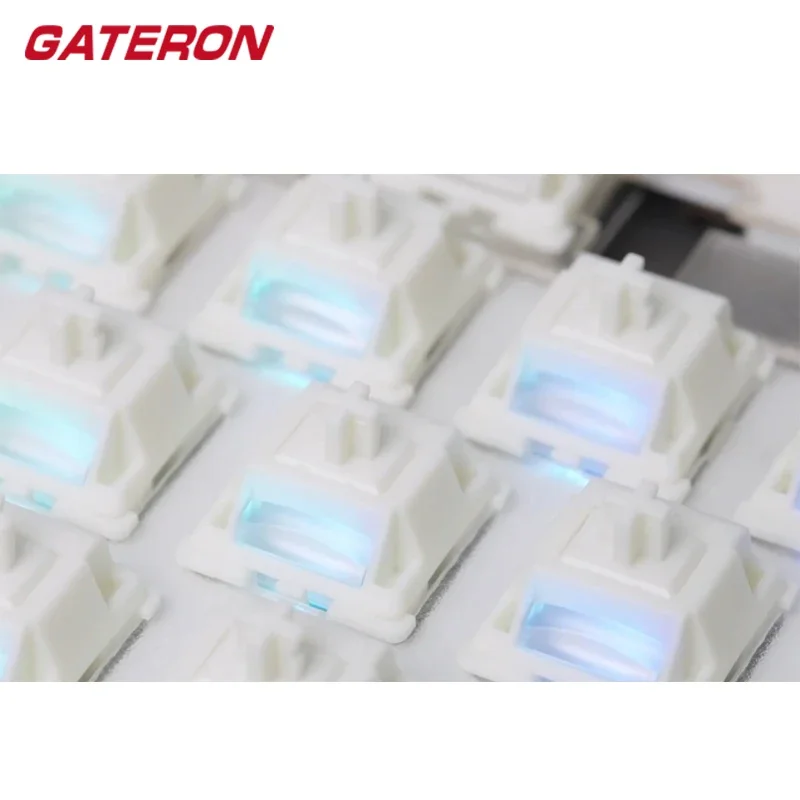 Gateron Smoothie Switch Linear Milkshake Switch MX Stem para juegos Teclado mecánico prelubed 40g 2 etapas Spring Full POM - imagen 5