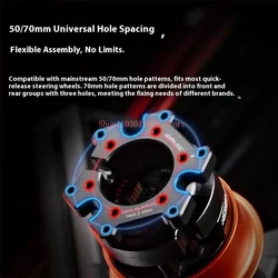 Para Simagic QR-A QR Base de rueda Adaptador de liberación rápida para base Alpha EVO y volantes de terceros