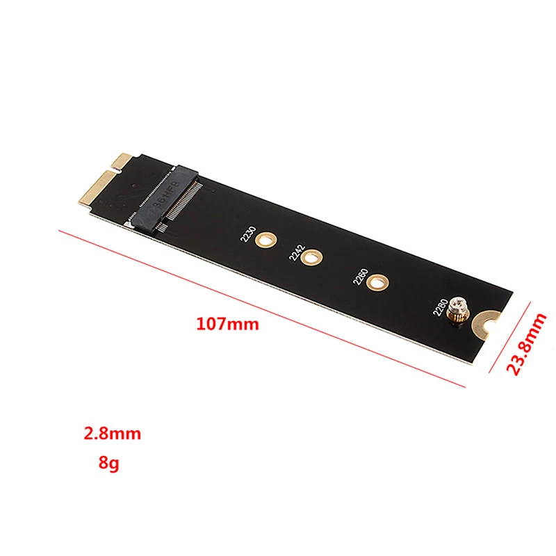 Conector adaptador M2 SSD M.2 NGFF SATA SSD adaptador convertidor tarjeta elevadora para Apple 2012 MacBook Air A1465 A1466 nuevo - imagen 2