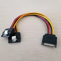 Adaptador Divisor SATA 15 Pines Dual para PC