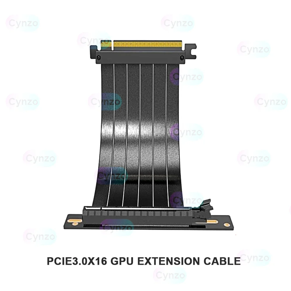 PCIe3.0x16 elevador de 90 grados, Cable de extensión de tarjeta gráfica, marco de caja de PC abierto adaptador de transferencia de cinta extensora PCI Express - imagen 3