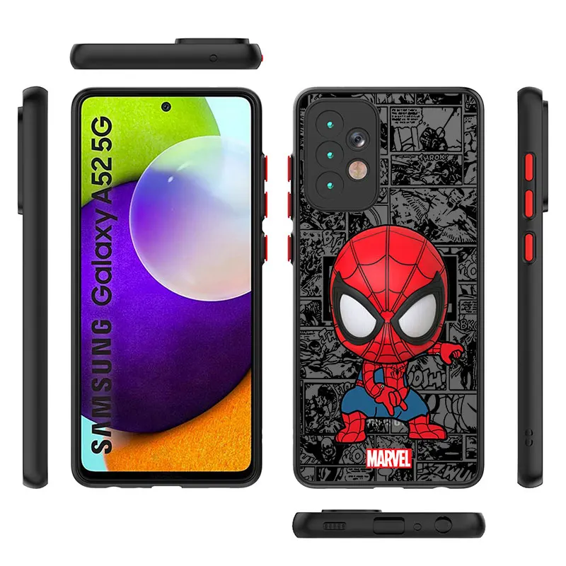 Marvel Groot Spiderman funda de teléfono para Samsung Galaxy A73 A21s A72 A22 A24 A52 A32 A23 A13 A53 A34 A12 A54 A33 A14 - imagen 2