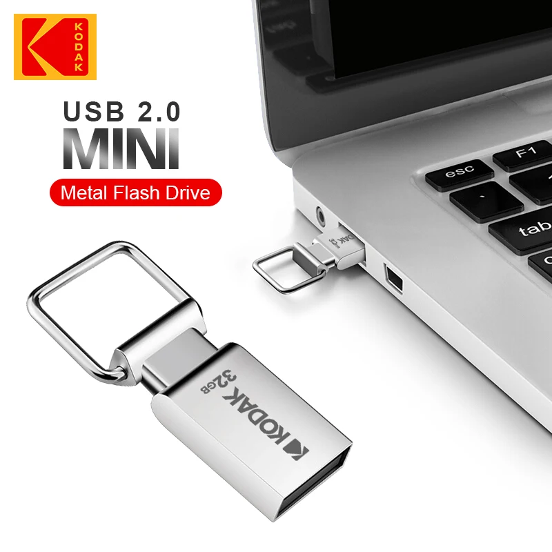 Unidad flash USB de metal KODAK, memoria USB, memoria USB 2,0, disco flash alto, disco U, K112, 64 GB, 32 GB para lector tipo C - imagen 3