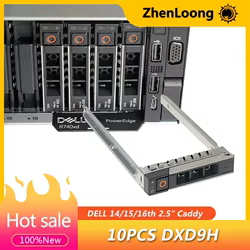 10 Uds ZhenLoong 2,5 "bandeja de disco duro para Dell Gen16 G16 R760 R750 R760xs R640 R740 R740XD R940 HDD Caddy soporte DXD9H/0DXD9H