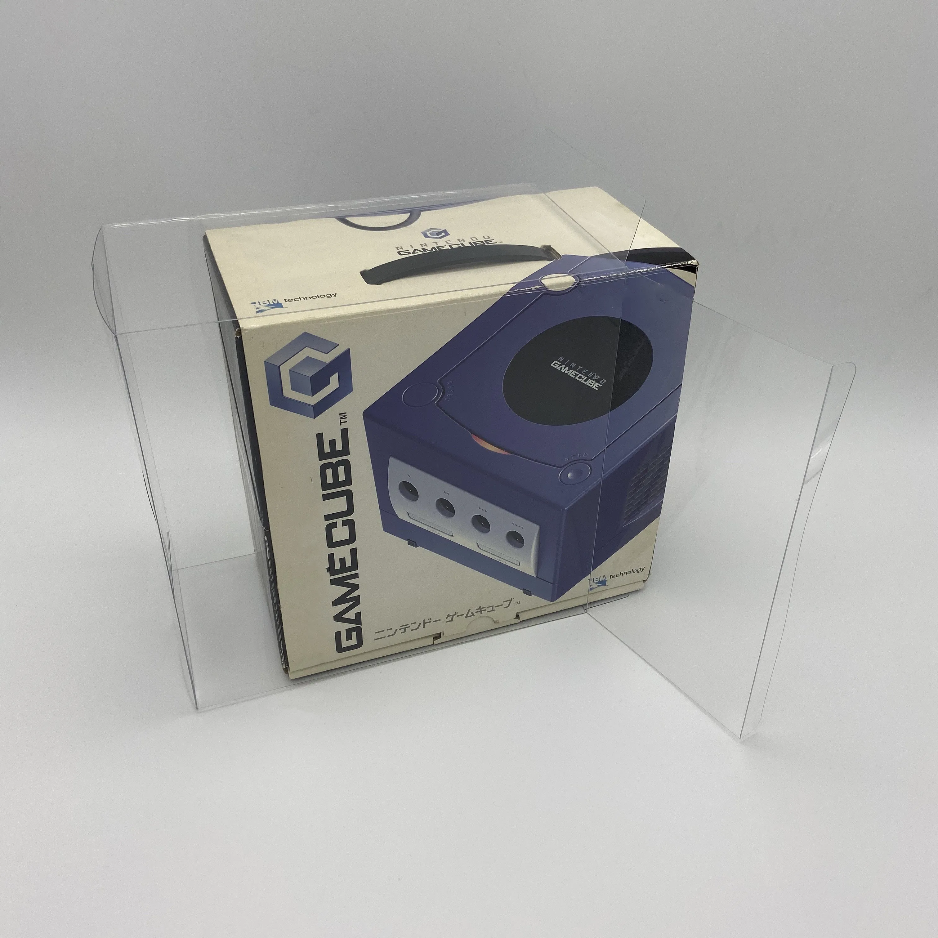 Protector de 1 caja para Nintendo GameCube NGC, solo caja de consola JP, vitrina transparente