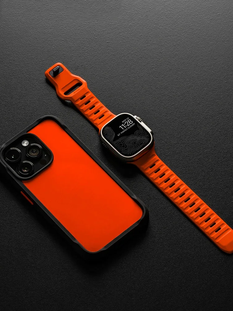 Correa de silicona para Apple Watch Ultra 2 3 bandas 49mm 44mm 45mm 46mm 41mm S10 42mm pulsera iwatch Series 11/10/9/8/7/6 - imagen 4