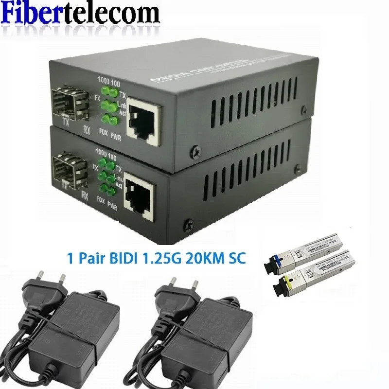 Convertidor SFP a RJ45 Gigabit Ethernet para Switches
