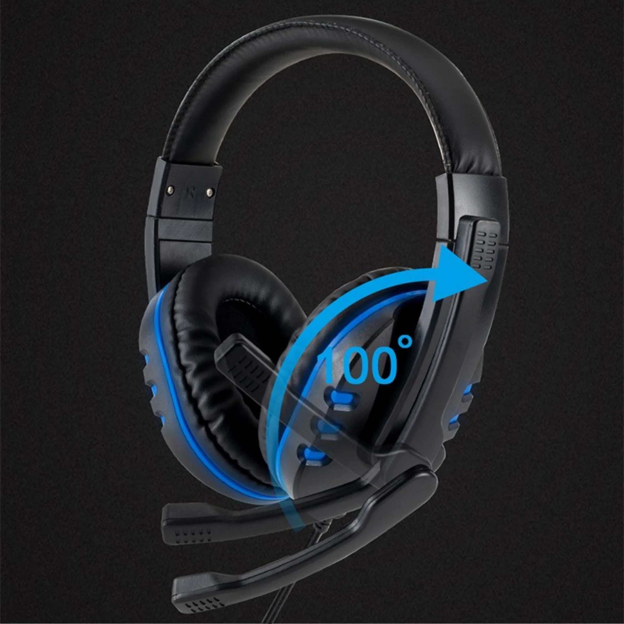 Auriculares para juegos con cable WIFIT con conector de 3,5 mm adecuados para juegos de computadora, chat de PC y micrófono, plug and play - imagen 4