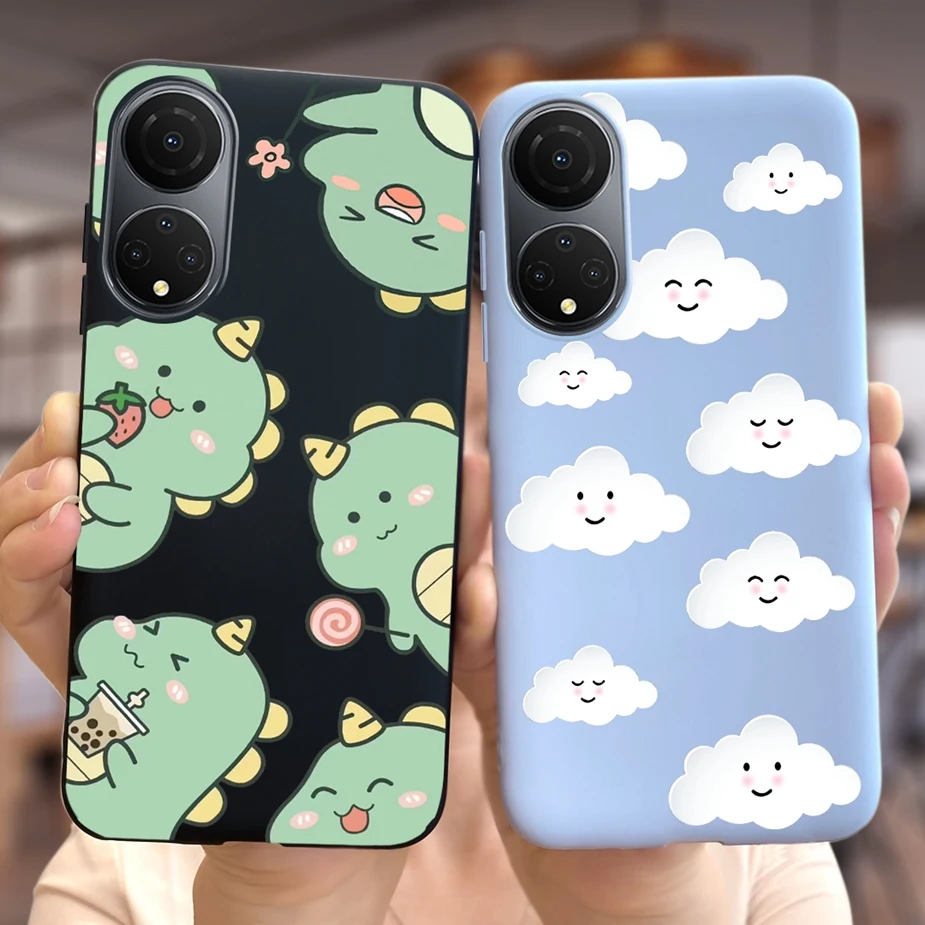 Funda de silicona suave con dibujos de dinosaurios para Honor, carcasa bonita para teléfono, X7, X7a, X7b - imagen 2