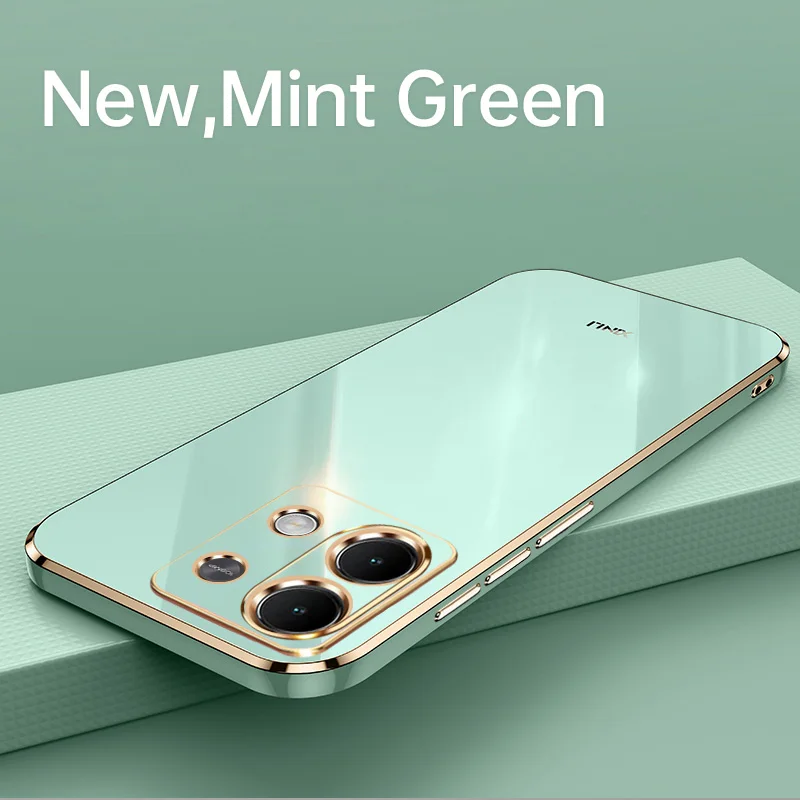 Para Poco M6 Pro 4G funda para Poco M6 Pro 4G funda protectora de cámara antihuellas de TPU suave de alta calidad - imagen 3