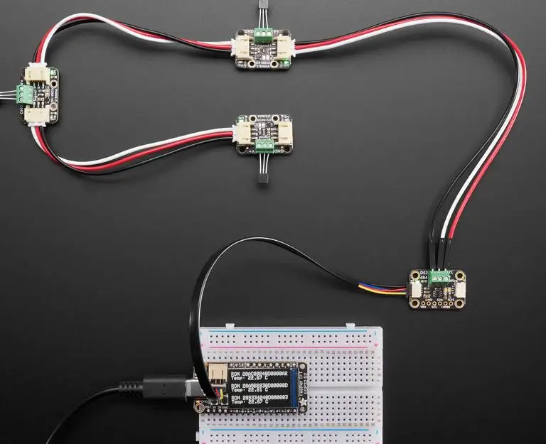 5976 DS2484 Adaptador de bus I2C a 1 cable Breakout - STEMMA QT / Qwiic JST SH 1 mm - imagen 3