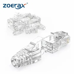 ZoeRax Conectores RJ45 Cat6 EZ – Botas Alivio Tensión