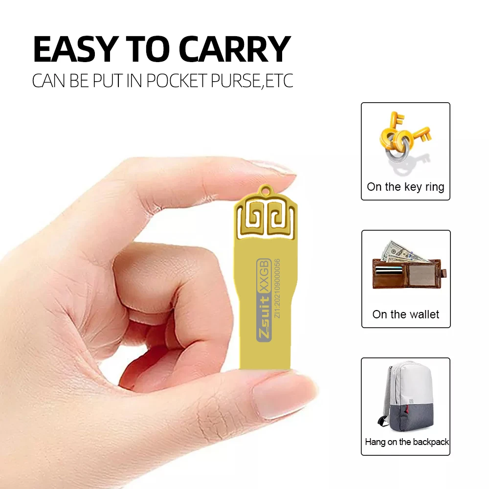 ZSUIT-memoria USB Fash Drive SX, pendrive creativo de Metal, 4GB, 8GB, 16GB, 64GB, 128GB, regalo con logotipo personalizado, disco U de 10 piezas - imagen 4