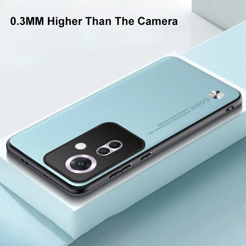 Funda de cuero PU de lujo para OPPO Reno 11F Reno11F, funda trasera de silicona TPU, funda de teléfono de protección completa para OPPO Reno 11A Reno11A - imagen 4