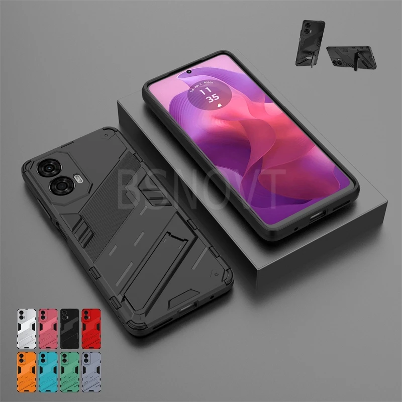 Funda para Moto G24, protector de móvil a prueba de golpes, armadura trasera, soporte de PC duro, compatible con Motorola Moto G24 - imagen 2