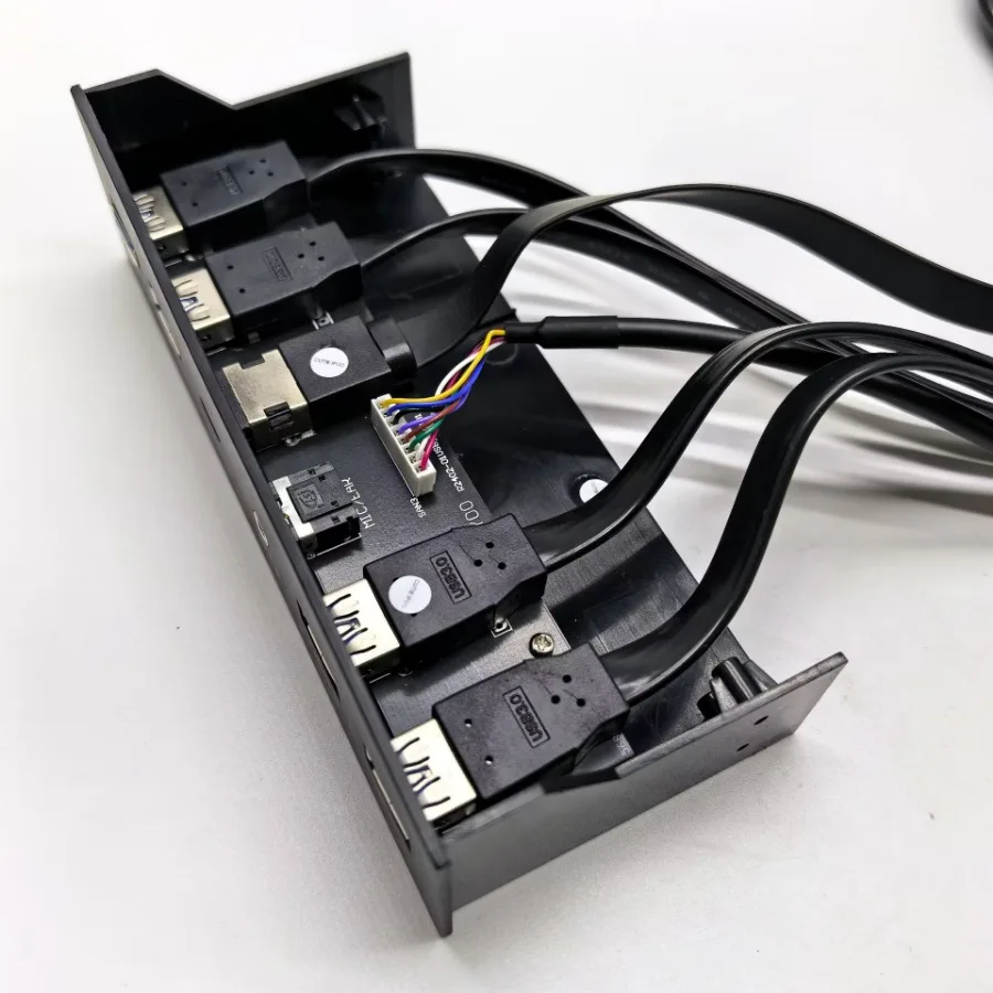 Cable de extensión de placa base de caja de host, 19P, 9 pines a 4 puertos, USB 3,0, Audio HD tipo E tipo C 3,1, Panel de barra frontal de 5,25 pulgadas - imagen 5
